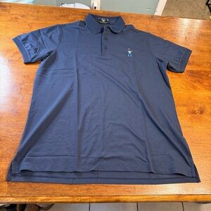 NWT Eastside Golf Men's Snap Placket Performance Polo Shirt Navy Blue Size XL
